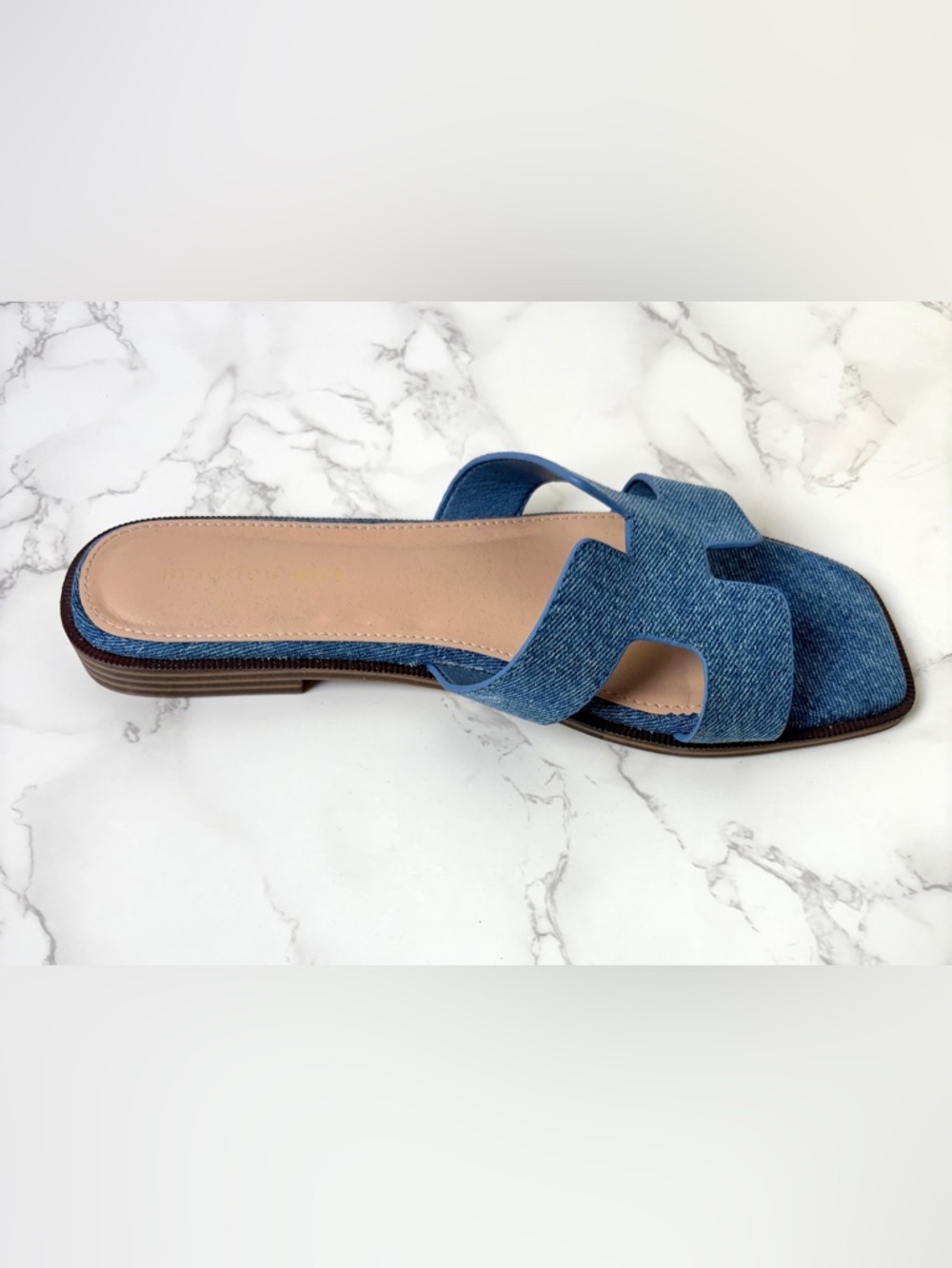Madden Girl Denim Hailey Sandals Women’s Size 8.5 - Picture 5 of 8